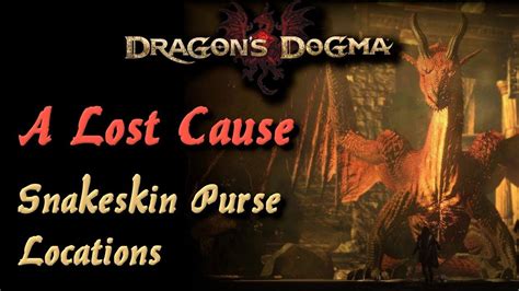 snakeskin purse dragon's dogma|where to find snakeskin purse.